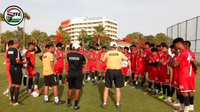 منتخبنا الاولمبي يجري حصته التدريبية